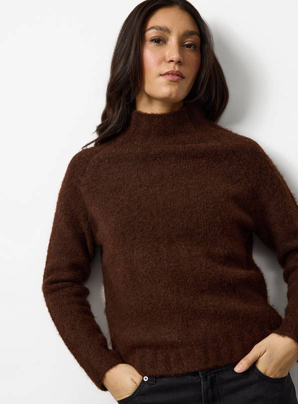Brown High Neck Jumper 16